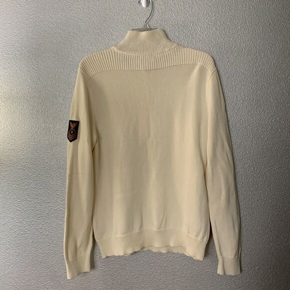 LRL Lauren Jeans Co Ralph Lauren quarter Button up closure mock neck Sweater XL - Picture 3 of 9